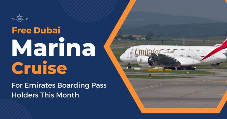 Free Dubai Marina Cruise For Emirates Boarding Pass Holders This Month