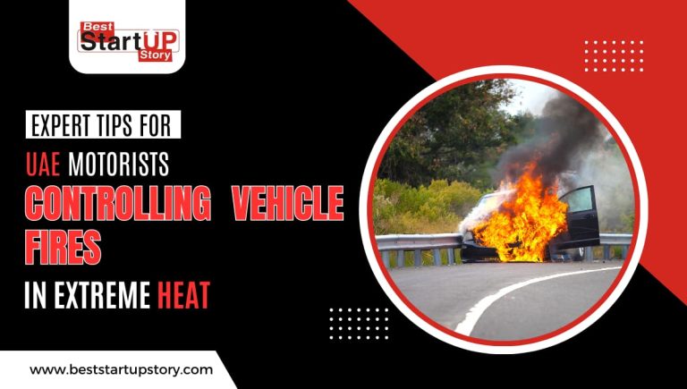 UAE Motorists Controlling Vehicle Fires in Extreme Heat