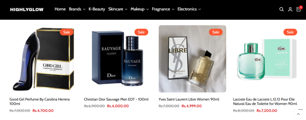 HighlyGlow - perfumes